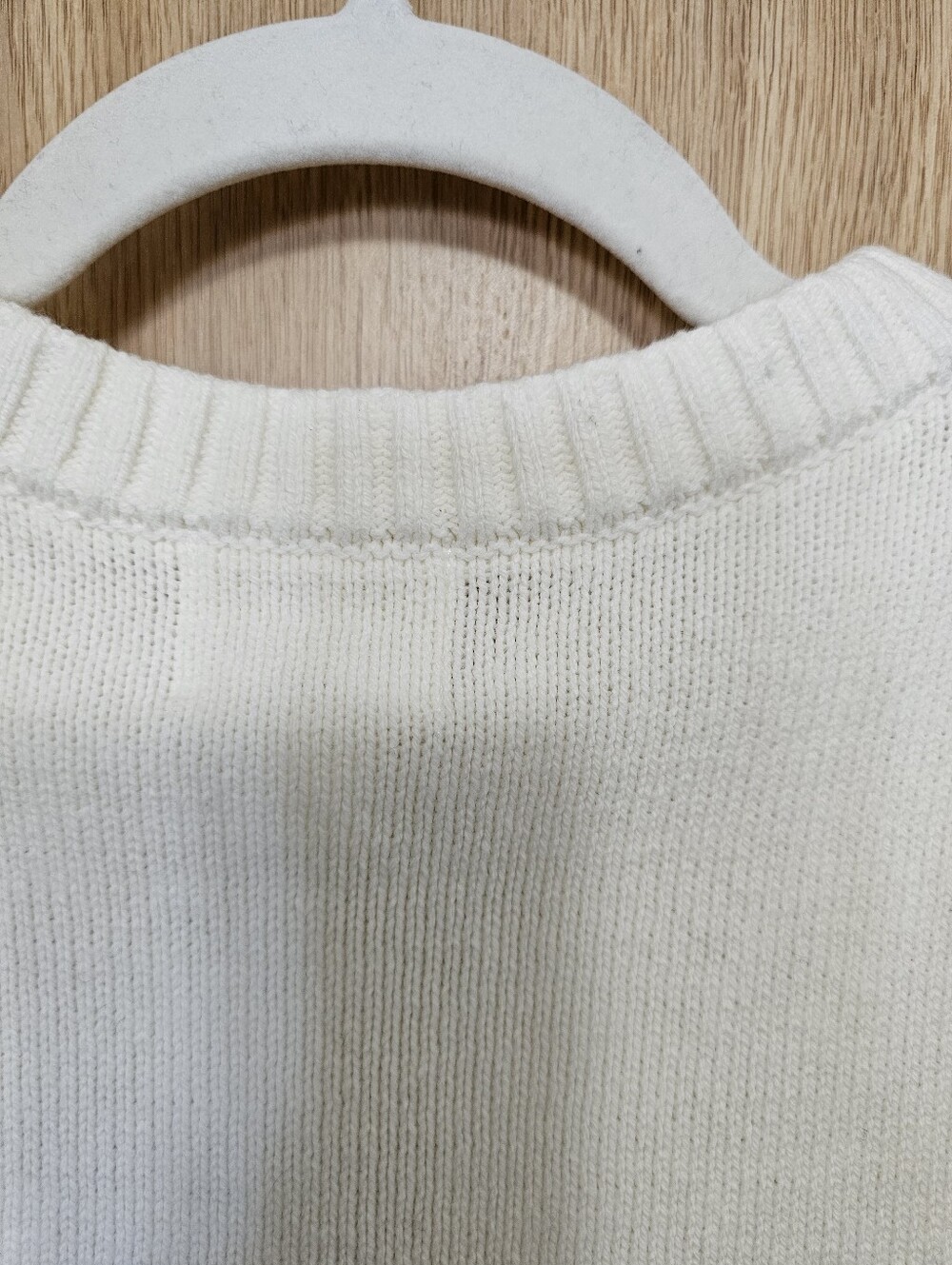 NWT! H&M White Cream Knit Cotton Blend Cardigan Size XS - Picture 4 of 5